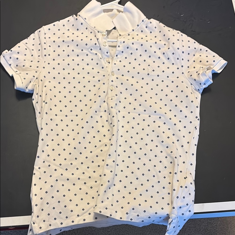 Women’s White Polka Dot Shirt